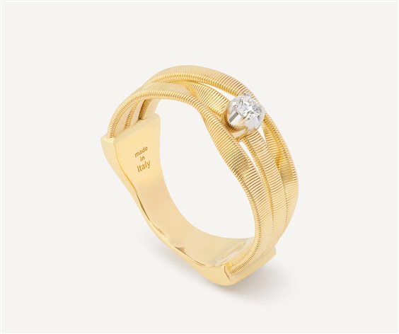 Anello Marco Bicego Donna Marrakech in Oro giallo Diamante 0.08 Ct AG364_B8 - AG364_B8